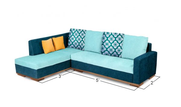 Fabric 6 Seater Sofa