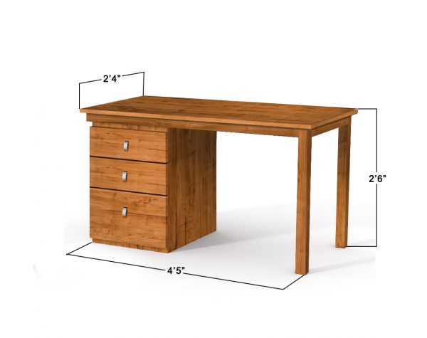 Wood Computer Table with Storage 1
