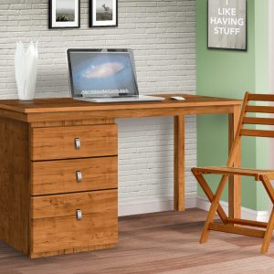 Wood Computer Table with Storage
