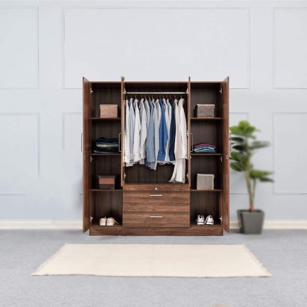 Wardrobe with Middle Drawers