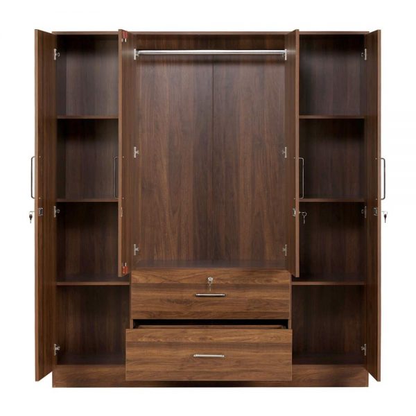 Wardrobe with Middle Drawers4
